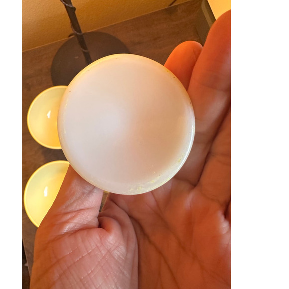 VINTAGE MCM HAZEL ATLAS LEMON YELLOW CUSTARD CUPS; SET OF 6 - Picture 4 of 4